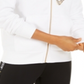 Nike Women's Sportswear Shine Metallic Logo Zip up Hoodie White Size Small