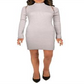 Material Girl Women's Knit Metallic Sweaterdress Pink Size L