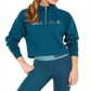Nike Women's Sportswear Shine Metallic Graphic Half Zip Top Green Size X-Small