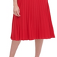 Tommy Hilfiger Women's Belted Jersey Pleated Dress Red Size 10 P