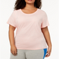 Nike Women's Plus Fitness Yoga Pullover Top Pink Size XL