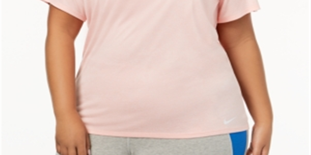 Nike Women's Plus Fitness Yoga Pullover Top Pink Size XL