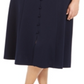 Calvin Klein Women's Plus Button Trim a Line Dress Blue Size 16 W