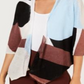 Alfani Women's Colorblock Layering Cardigan Sweater Blue Size Small