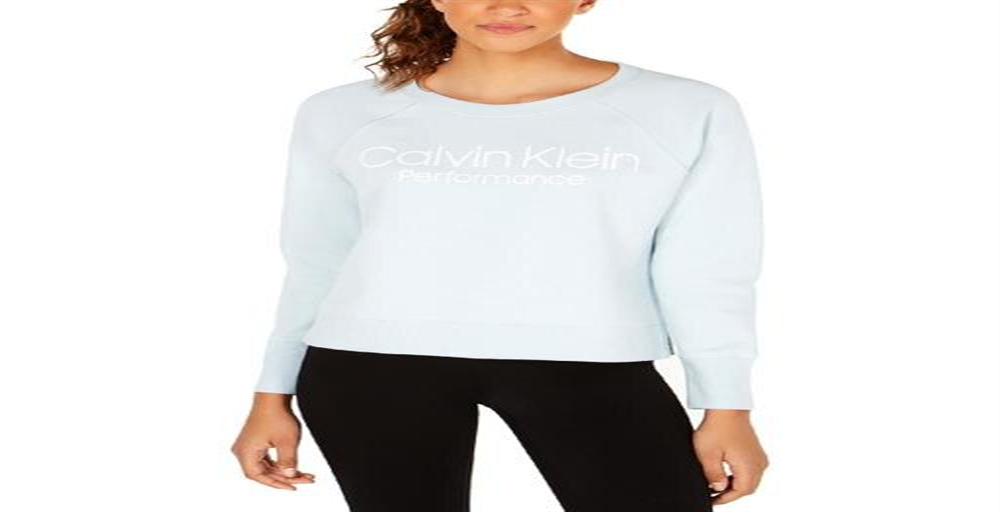 Calvin Klein Women's Fitness Workout Sweatshirt Green Size XX-Large