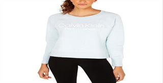 Calvin Klein Women's Fitness Workout Sweatshirt Green Size XX-Large
