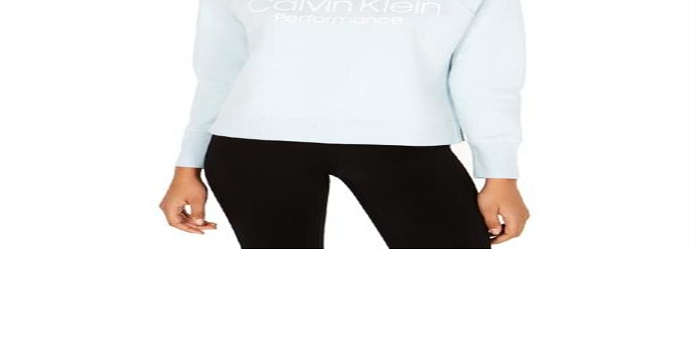 Calvin Klein Women's Fitness Workout Sweatshirt Green Size XX-Large