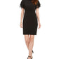Jessica Howard Women's Flutter Sleeve Dress Black Size 6 Petite