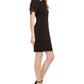 Jessica Howard Women's Flutter Sleeve Dress Black Size 6 Petite
