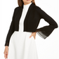 Calvin Klein Women's Cardigan Crop Cardigan Sweater Black Size Large