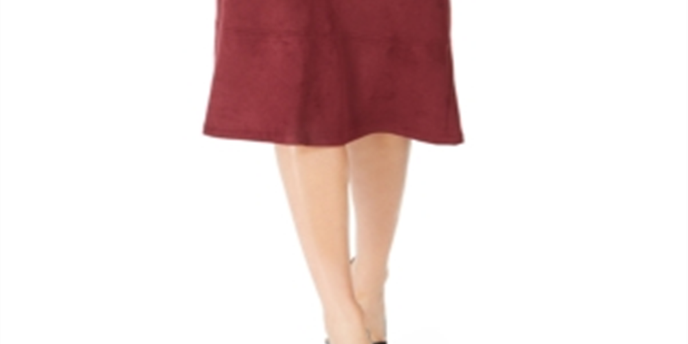 Kasper Women's Velour Work Straight Skirt Purple Size 6