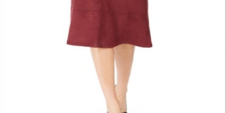 Kasper Women's Velour Work Straight Skirt Purple Size 6