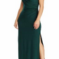 Ralph Lauren Women's Beaded Strap Jersey Gown Green Size 12