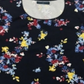 Karen Scott Women's Printed Scoop Neck Top Blue Size Medium