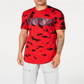 INC International Concepts Men's Tie Dye Plus T-Shirt Red Size Small