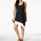 Calvin Klein Women's Asymmetrical Swim Cover up Tank Dress Black Size Small