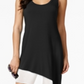 Calvin Klein Women's Asymmetrical Swim Cover up Tank Dress Black Size Small