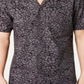 INC International Concepts Men's Animal Print Camp Shirt Black Size X-Large