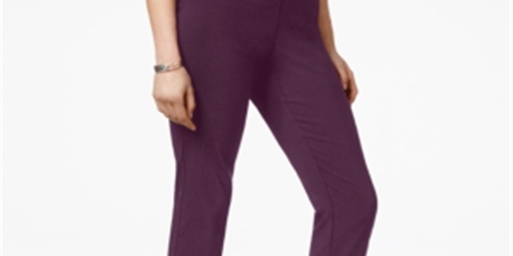 JM Collection Women's Embellished Capri Pants White Size Medium