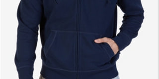 Nautica Men's Big & Tall Full Zip Hoodie Blue Size 46