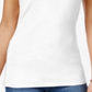 Planet Gold Women's Stretch Adjustable Spaghetti Strap Scoop Neck Tank Top White Size X-Small