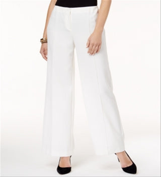 Alfani Women's Wide Leg Pants White Size 4 P