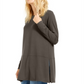 Eileen Fisher Women's Boat Neck Tunic Top Brown Size S/P