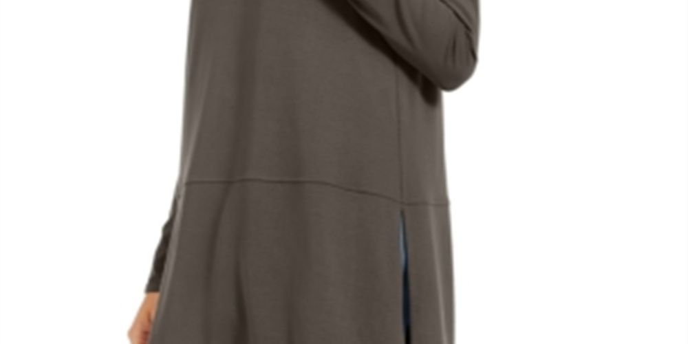 Eileen Fisher Women's Boat Neck Tunic Top Brown Size S/P