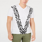 INC International Concepts Men's Pieced Zebra T-Shirt White Size Small