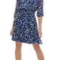 Tommy Hilfiger Women's Printed Chiffon Fit & Flare Dress Blue Size 10