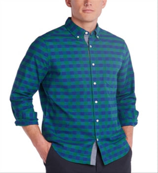 Nautica Men's Classic Fit Oxford Shirt Green Size XX-Large
