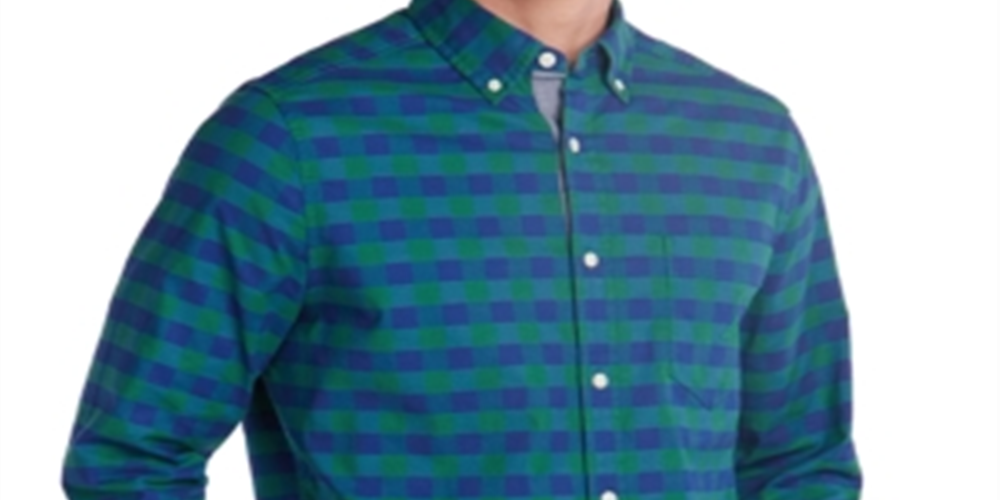Nautica Men's Classic Fit Oxford Shirt Green Size XX-Large