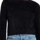 Weatherproof Vintage Women's Pullover Eyelash Sweater Black Size Medium