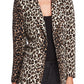 Vince Camuto Women's Elegant Leopard Stripe Blazer Black Size 2