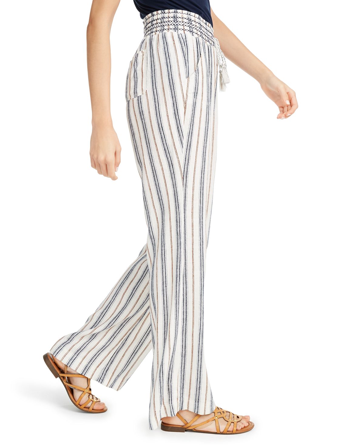 Rewash Junior's Striped Soft Pants Blue Size X-Large