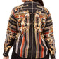 INC International Concepts Women's Plus Printed Tie Front Blouse Black Size 4XL