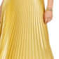 Guess Women's Pleated MIDI Skirt Gold Size X-Small