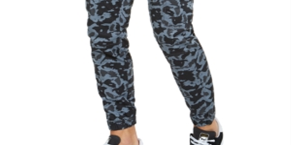 American Rag Men's Camouflage Relaxed Fit Jogger Pants Gray Size Large