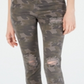 Vanilla Star Women's Distressed Camouflage Jeggings Gray Size 3