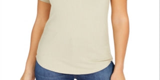 Crave Fame Junior's Puff Sleeve Top Green Size M