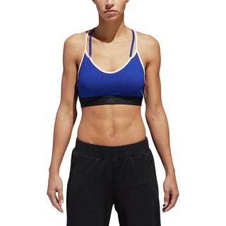 Adidas Women's Mystery All Me Strappy Bra Black-Blue  Size S