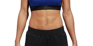 Adidas Women's Mystery All Me Strappy Bra Black-Blue  Size S