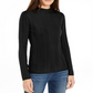 INC International Concepts Women's Solid Turtleneck Sweater Black Size Small