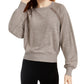 Crave Fame Junior's Dolman Sleeved Sweatshirt Grey Size Large