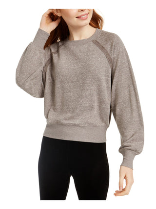 Crave Fame Junior's Dolman Sleeved Sweatshirt Grey Size Large