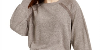 Crave Fame Junior's Dolman Sleeved Sweatshirt Grey Size Large