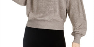 Crave Fame Junior's Dolman Sleeved Sweatshirt Grey Size Large