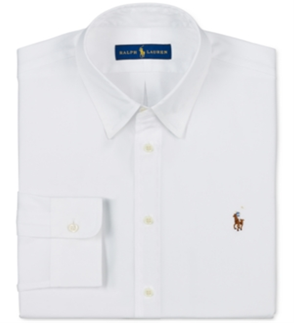 Polo Ralph Lauren Men's Haberdashery Colla Dress Shirt White Size 17 32-33