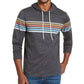 American Rag Men's Chest Stripe Hoodie Black Size XX-Large