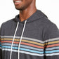 American Rag Men's Chest Stripe Hoodie Black Size XX-Large